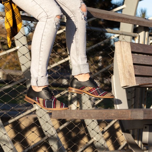 Plaid Plaintoe Oxford - Emerge Collection - Picture 5 of 6